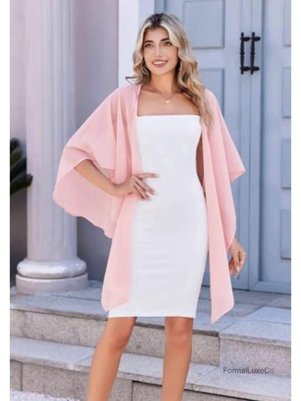 Sheer Chiffon Shawl Wrap Evening Dress Scarf Cover Up Bridal Prom